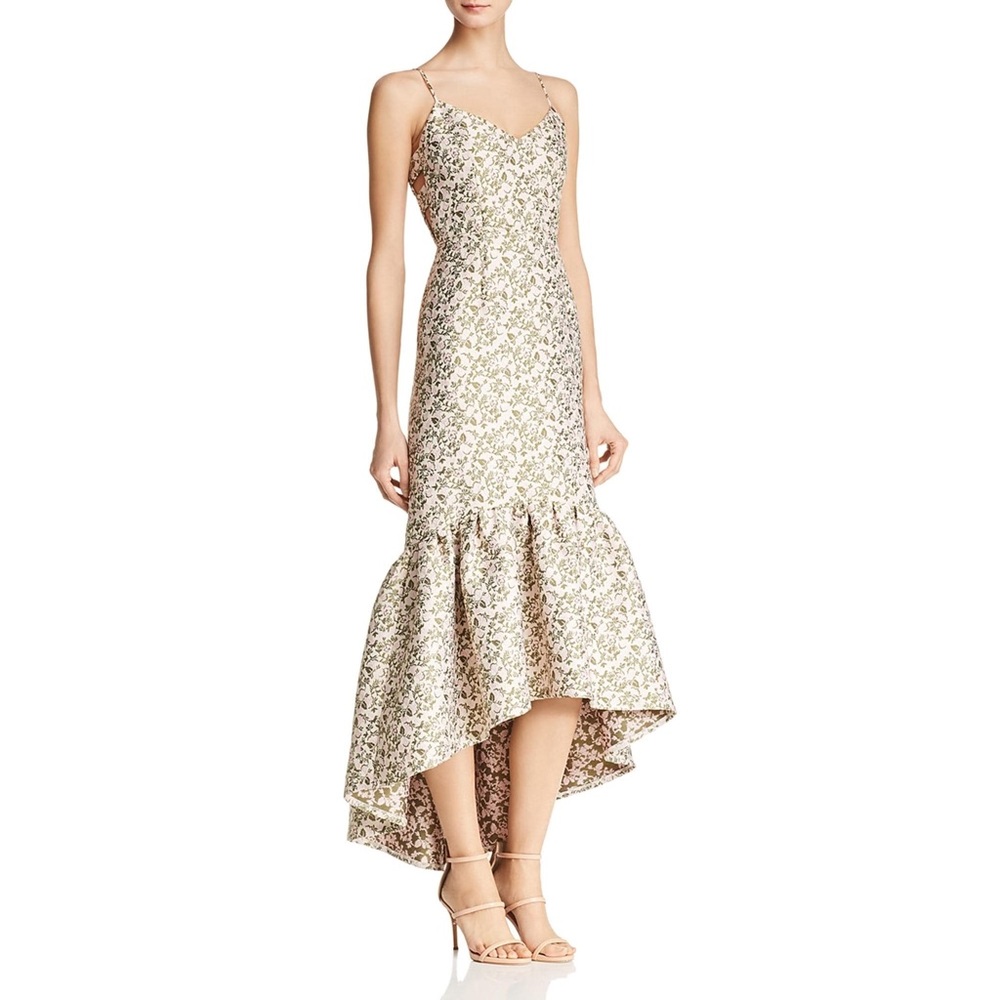 Jill Stuart Floral Jacquard High Low Dress NWT 0